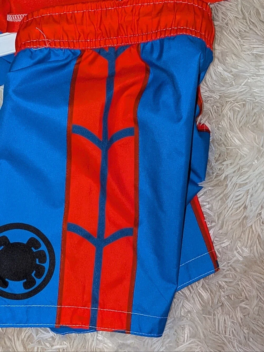 NWT, Marvel Brand, Spider-Man, 2pc,UPF Rash Guard/Swim Trunks-2T Or 3T